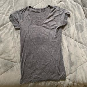 Lulu Lemon Grey V-neck Tshirt